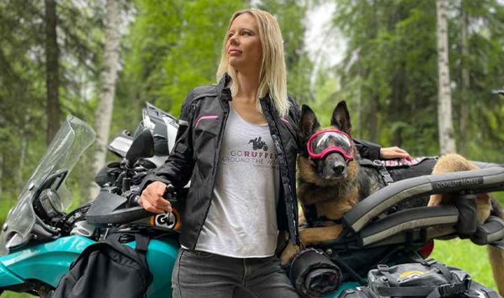 Jess Stone and Moxie in Guatemala