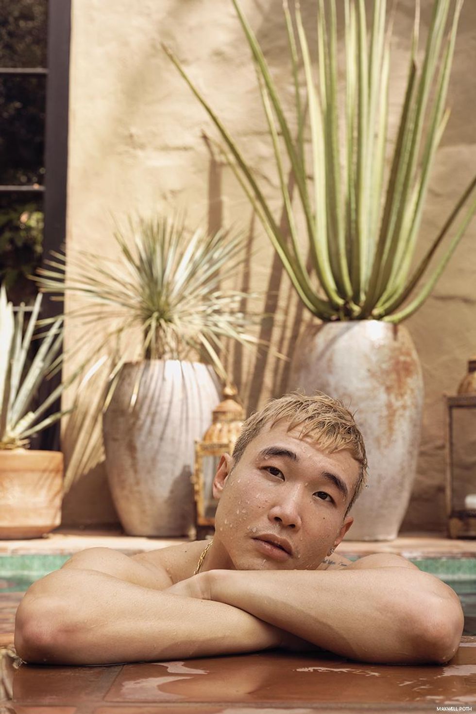 Joel Kim Booster Wears Speedos, Fave Fire Island Gear in New Covers