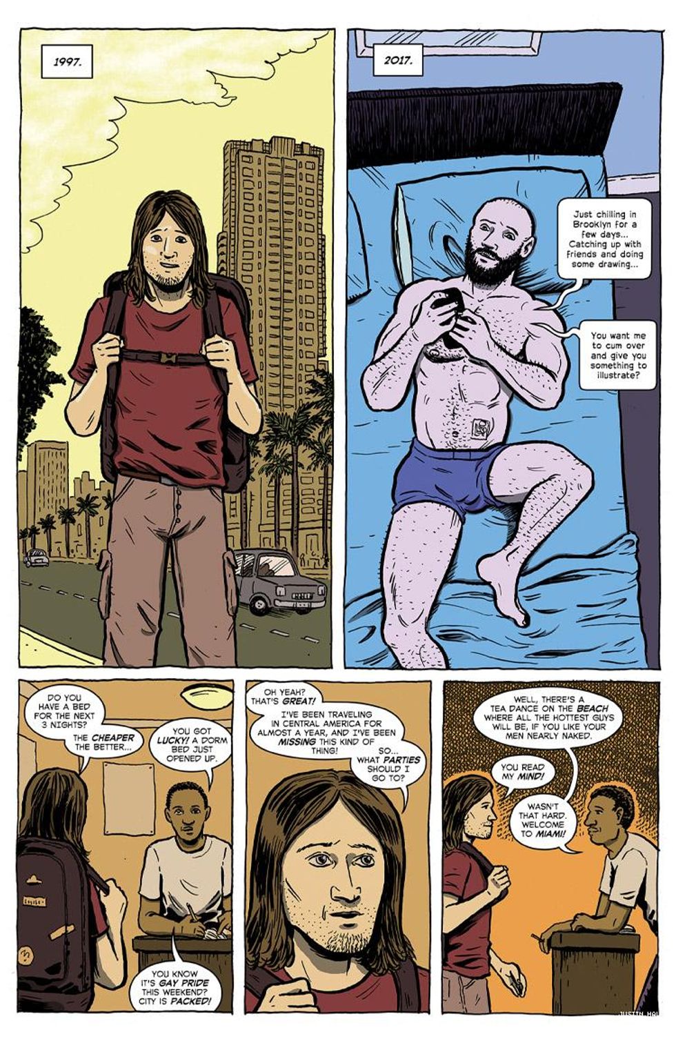 Justin Hall's True Travel Tales Miami: Brooklyn p 1