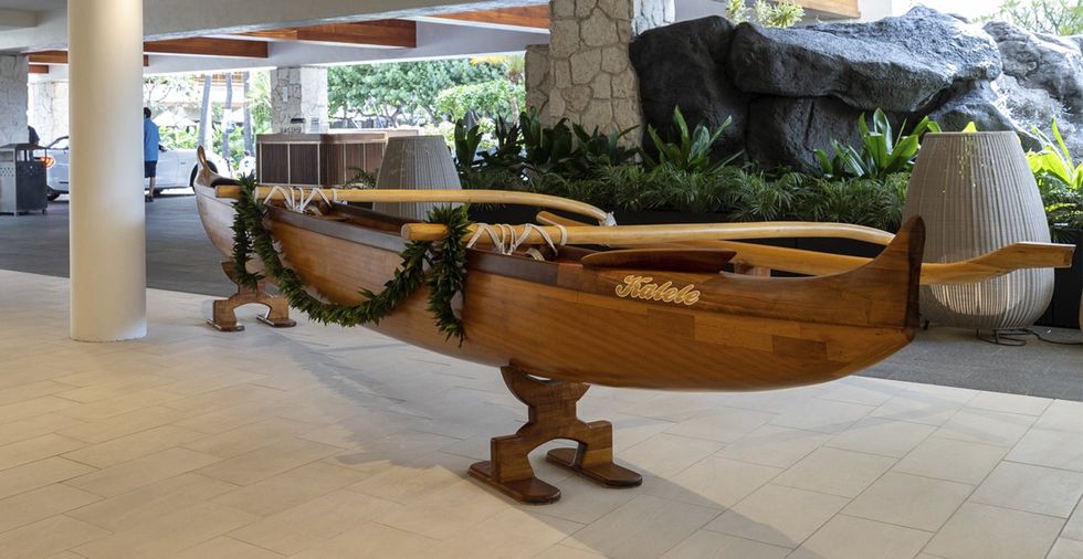 Kalele, a century-old outrigger canoe restored by the Friends of H\u014dk\u016ble\u2018a & Hawai\u2018iloa