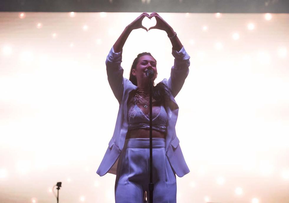 Kat Dahlia performs at LA Pride