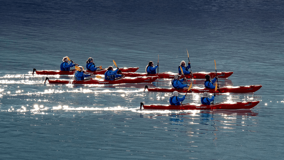 Kayaking in Greenland