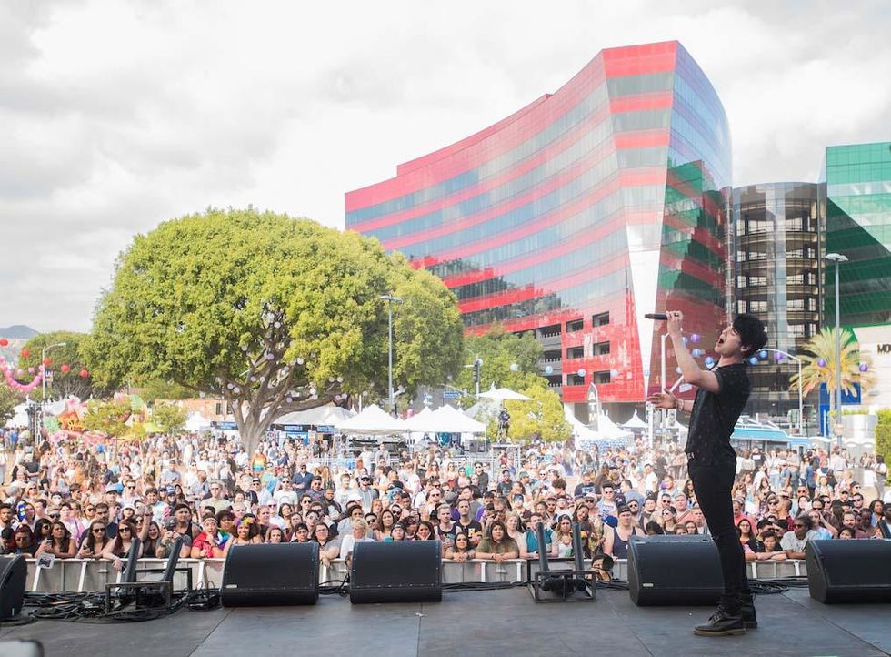 Leon Else performs at LA Pride