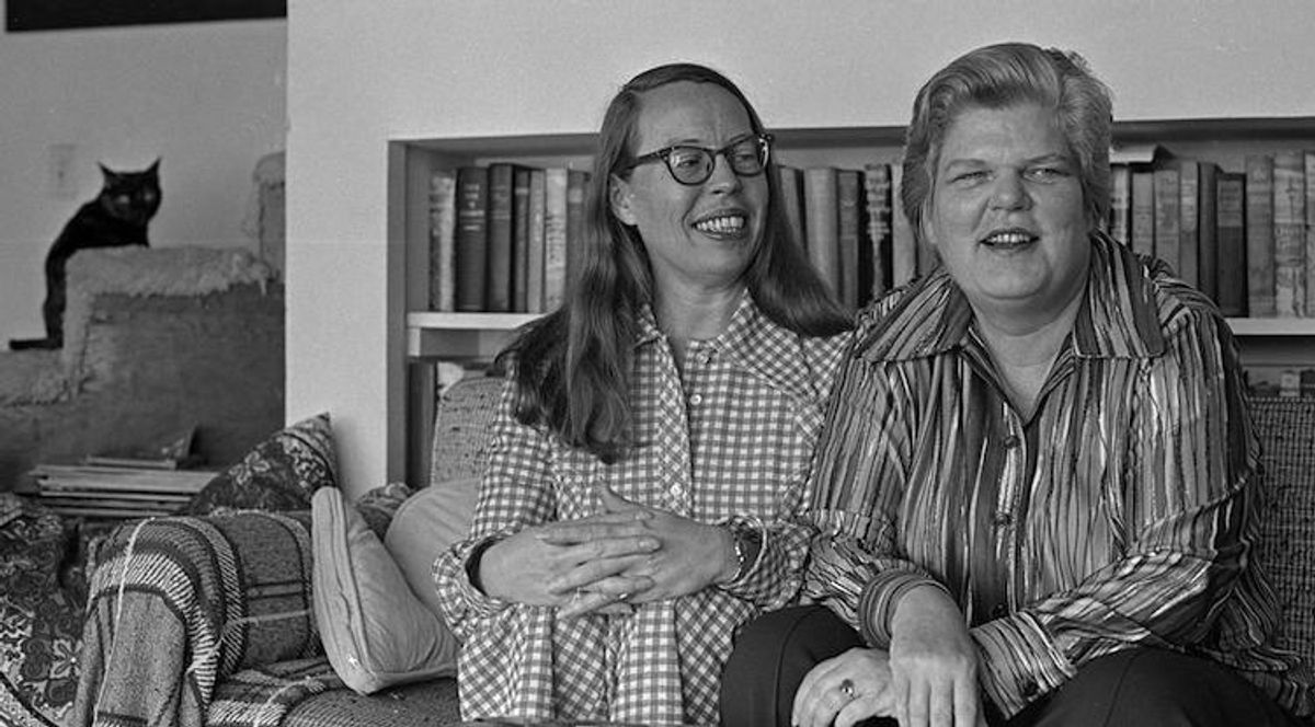Lesbian activists Del Martin and Phyllis Lyon