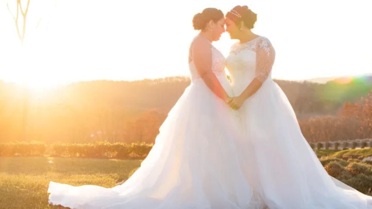 lesbian brides marrying at Nemacolin Resort