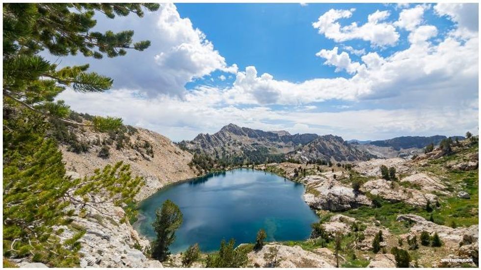 Liberty Lake sits at 10,000 feet in the Ruby Mountains for Nevada.