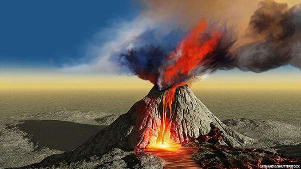 Low water levels in Lake Mead behind Hoover Dam revealed multiple eruptions over millions of years\u2026and it is only a matter of time before it happens again.