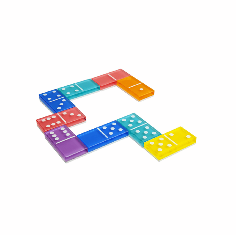 Lucite Travel Dominoes