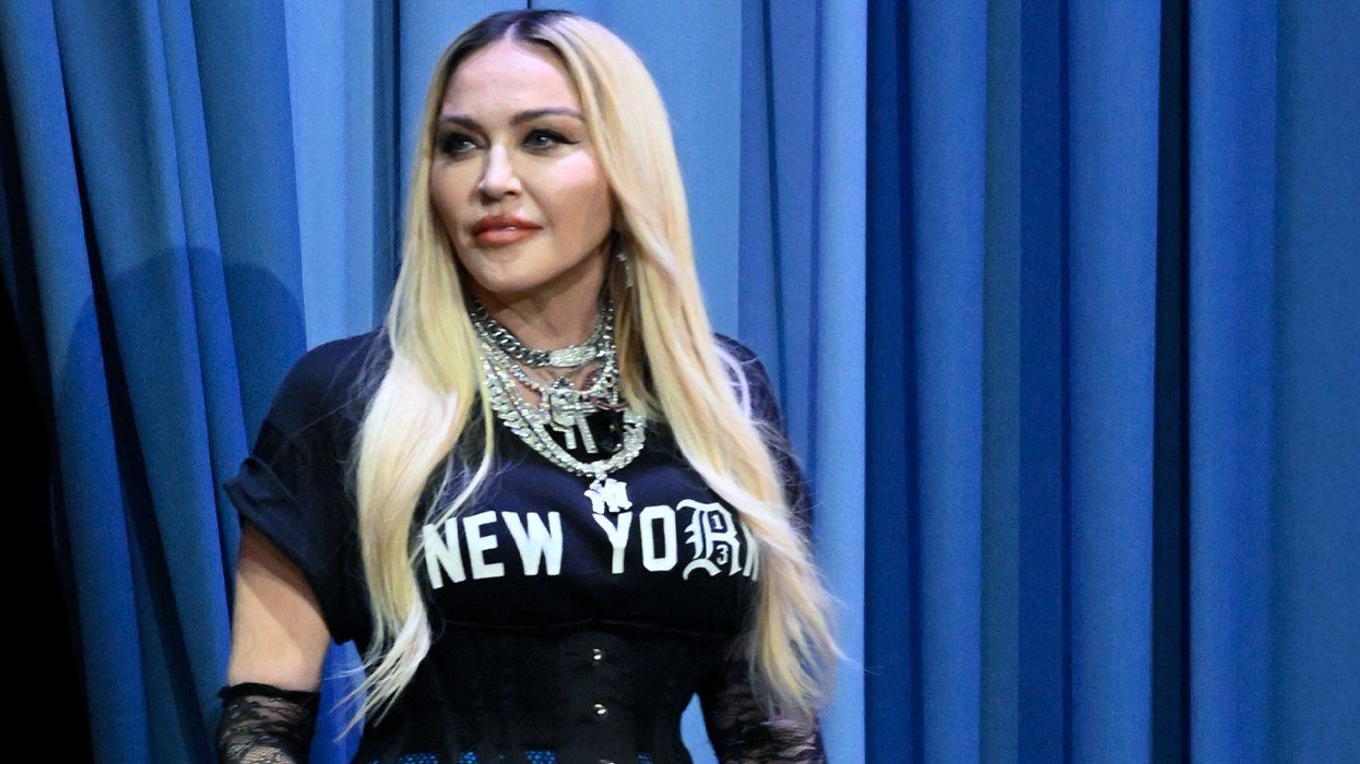 Madonna arriving to "Tonight Show with Jimmy Fallon" in 2022