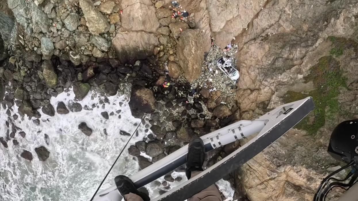 Man Arrested for Attempted Murder After Allegedly Driving Tesla Off California Cliff with Woman, Two Children Inside