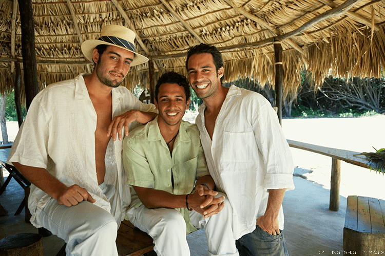 Men relaxing in Venezuela