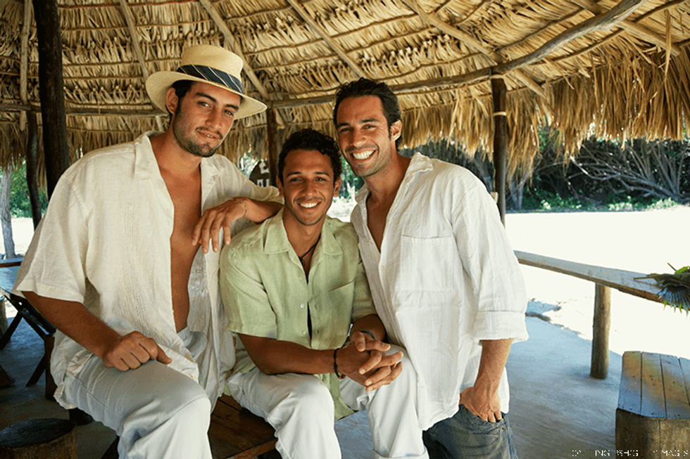 Men relaxing in Venezuela