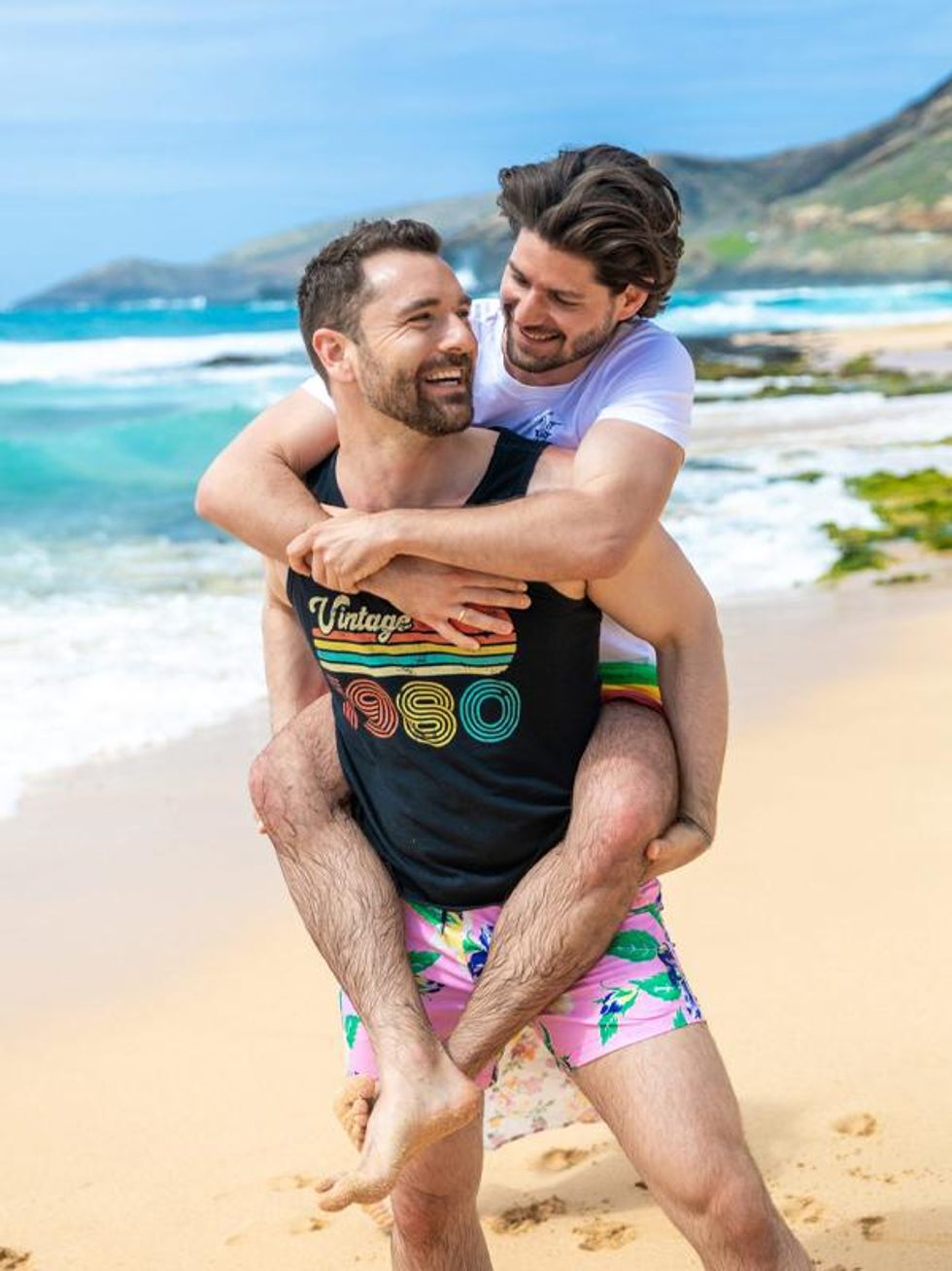 Mike and Sebastian in Hawaii