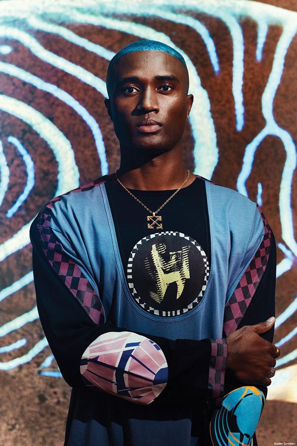 Model Tradell Hawk looks like an aquarium come to life in Braden Summers\u2019s Life Aquatic.