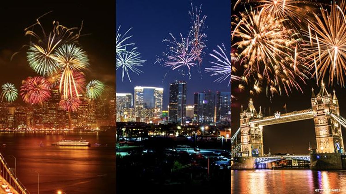 New Year's Eve Celebrations in San Francisco, Vegas, and London