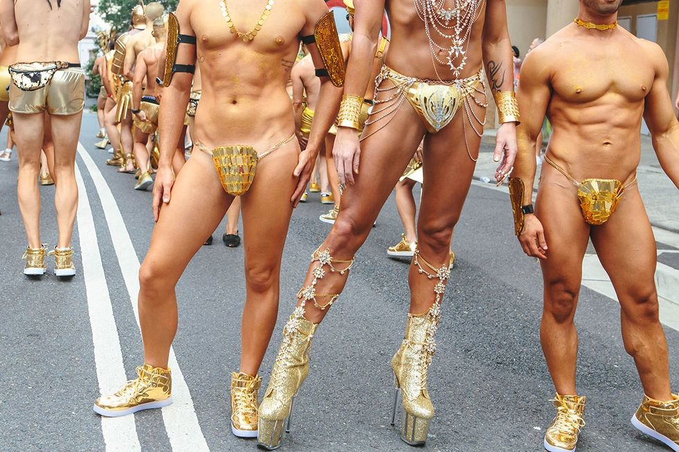 No shrimps on these barbies at the Sydney Mardi Gras down under