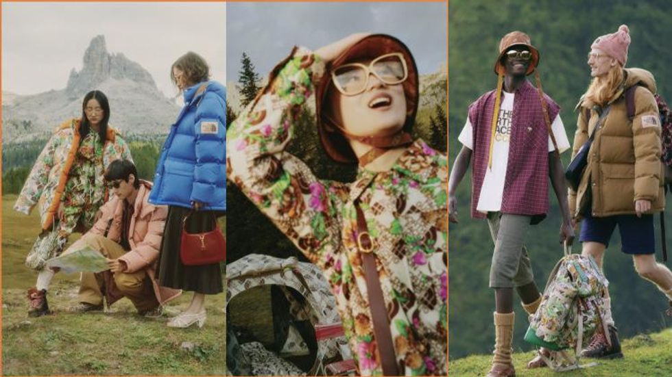 North Face x Gucci triptych