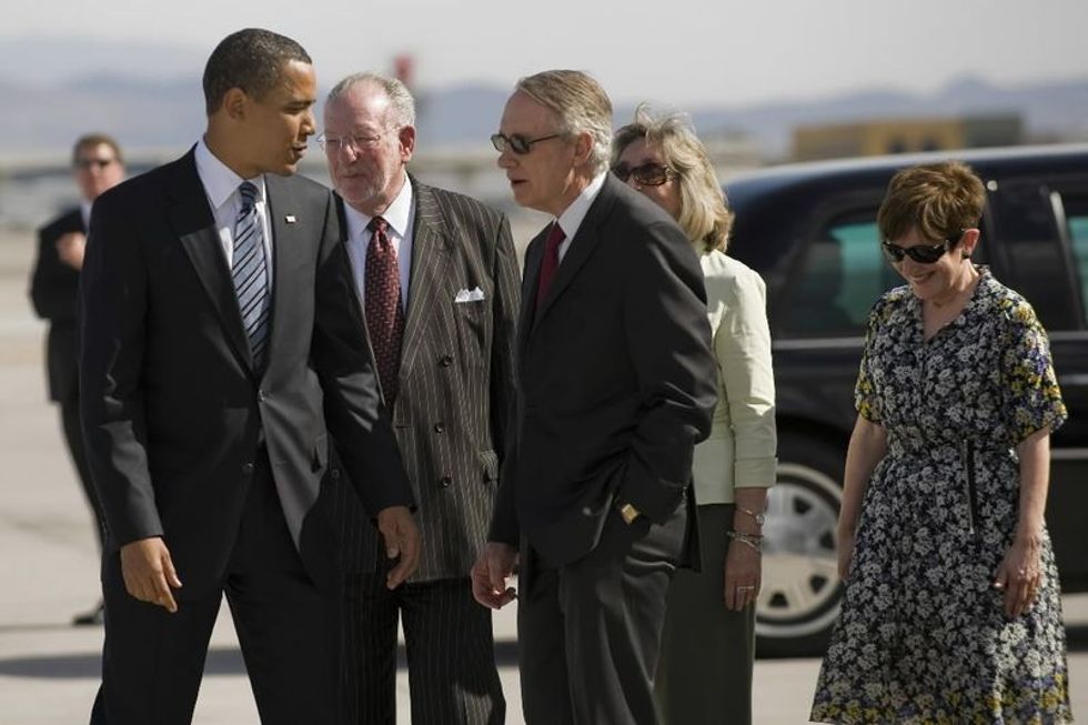 Obama and Reid in Vegas