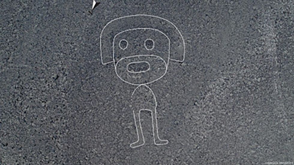 One of the 168 newly discovered petroglyphs at the Nazca Lines in southern Peru.