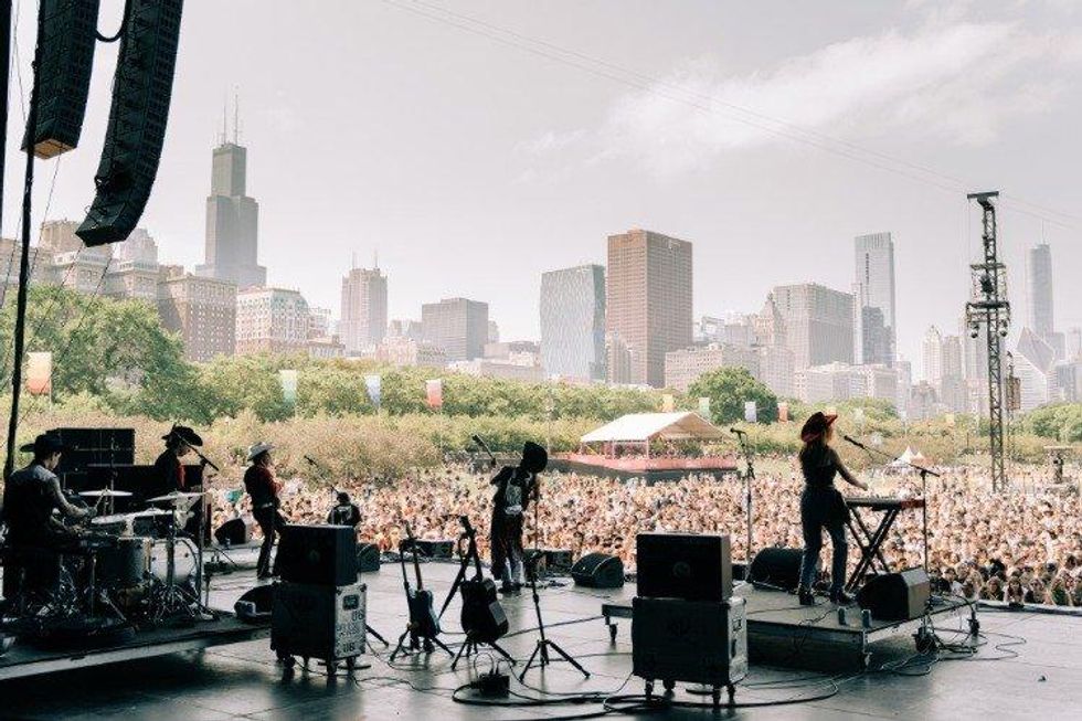 Orville Peck at Lollapalooza from back stage