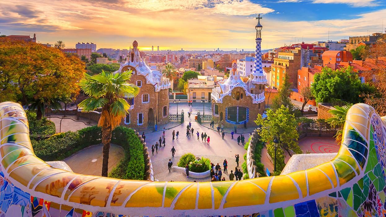 Park Güell in Barcelona, Spain