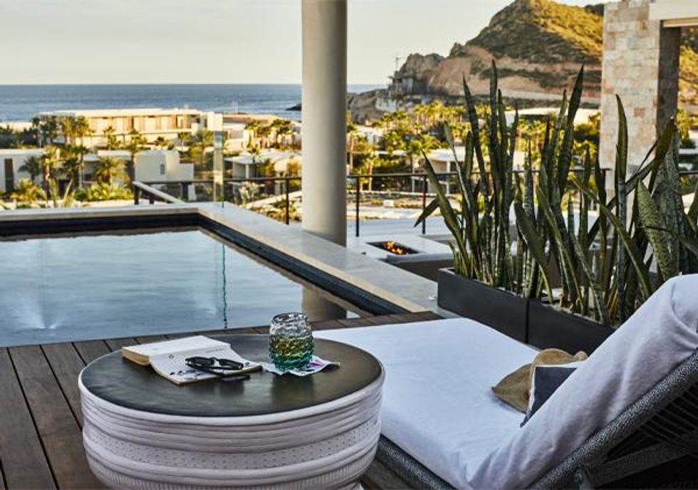 Patio with private pool at Chileno Bay Resort