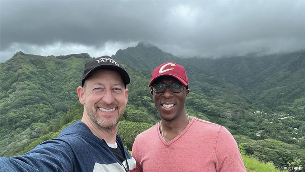 Paul and Lance on Moorea
