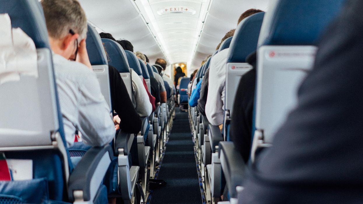 people sitting inside plane