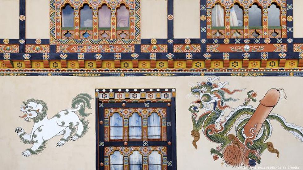 Phallic Wall Painting