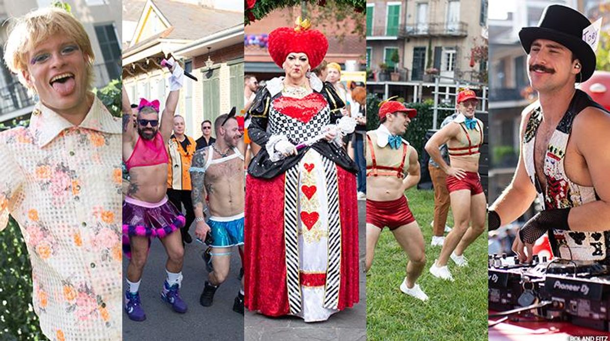 Photo collage of images from Halloween New Orleans