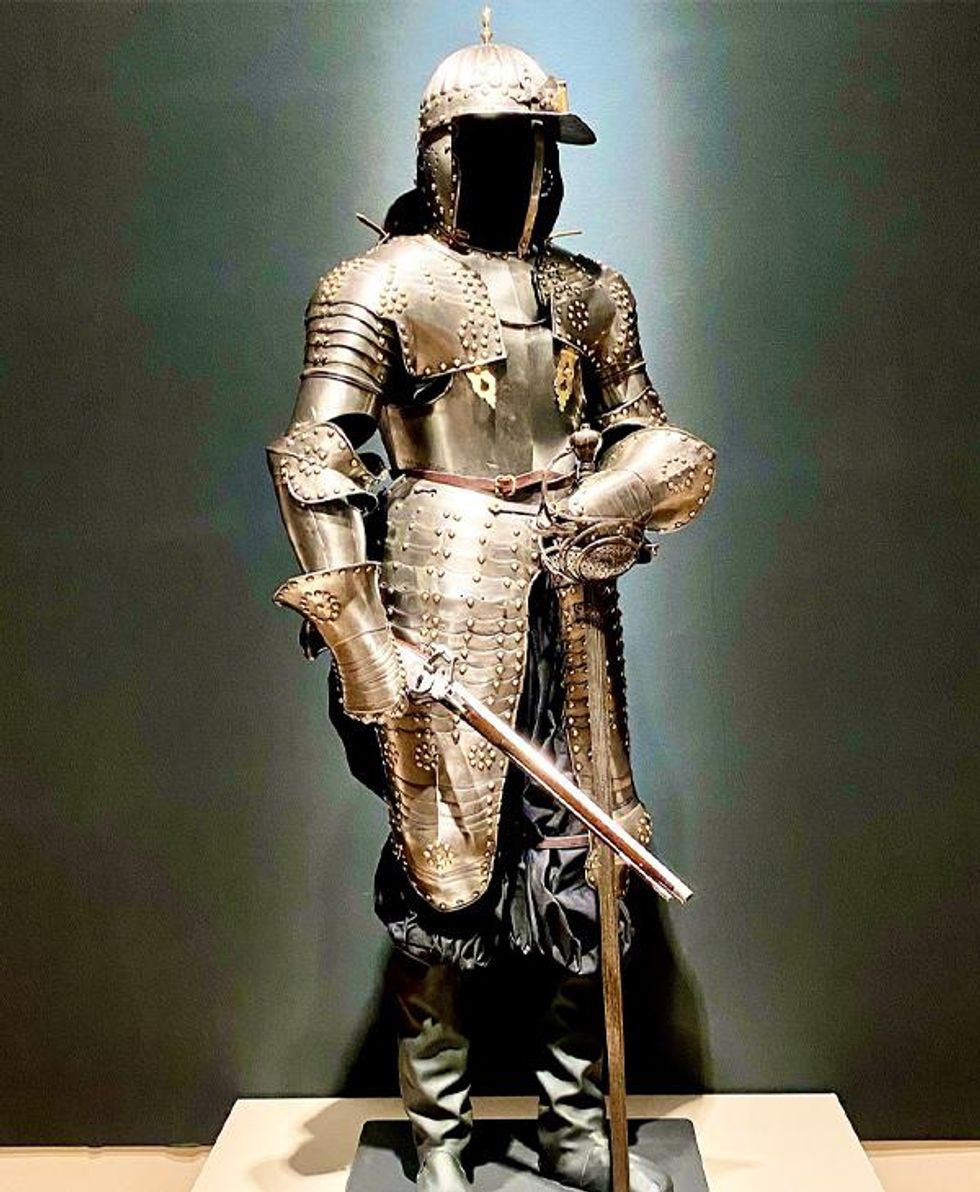 Piece of armor on display at Cummer Museum of Art