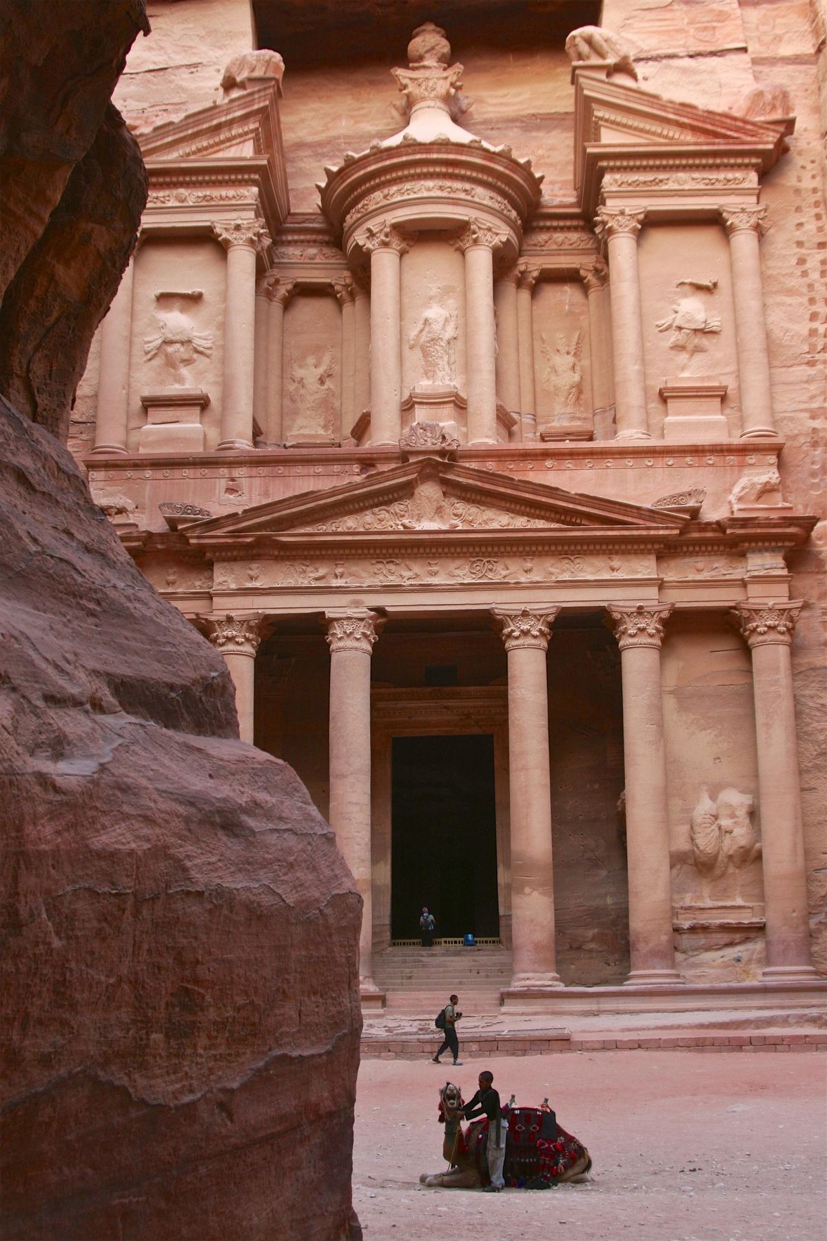 Tourists Flee Flash Floods In Petra