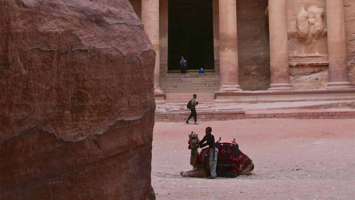Tourists Flee Flash Floods In Petra