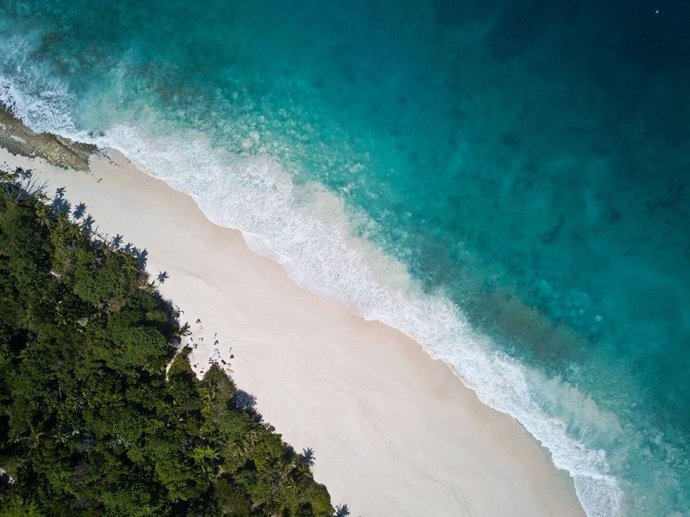 Pristine beaches on the Seychelle's North Island
