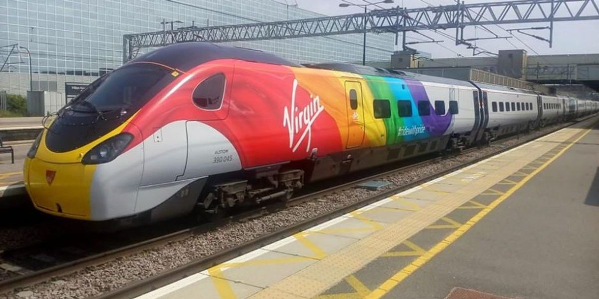 rainbow train lgbt gay Virgin