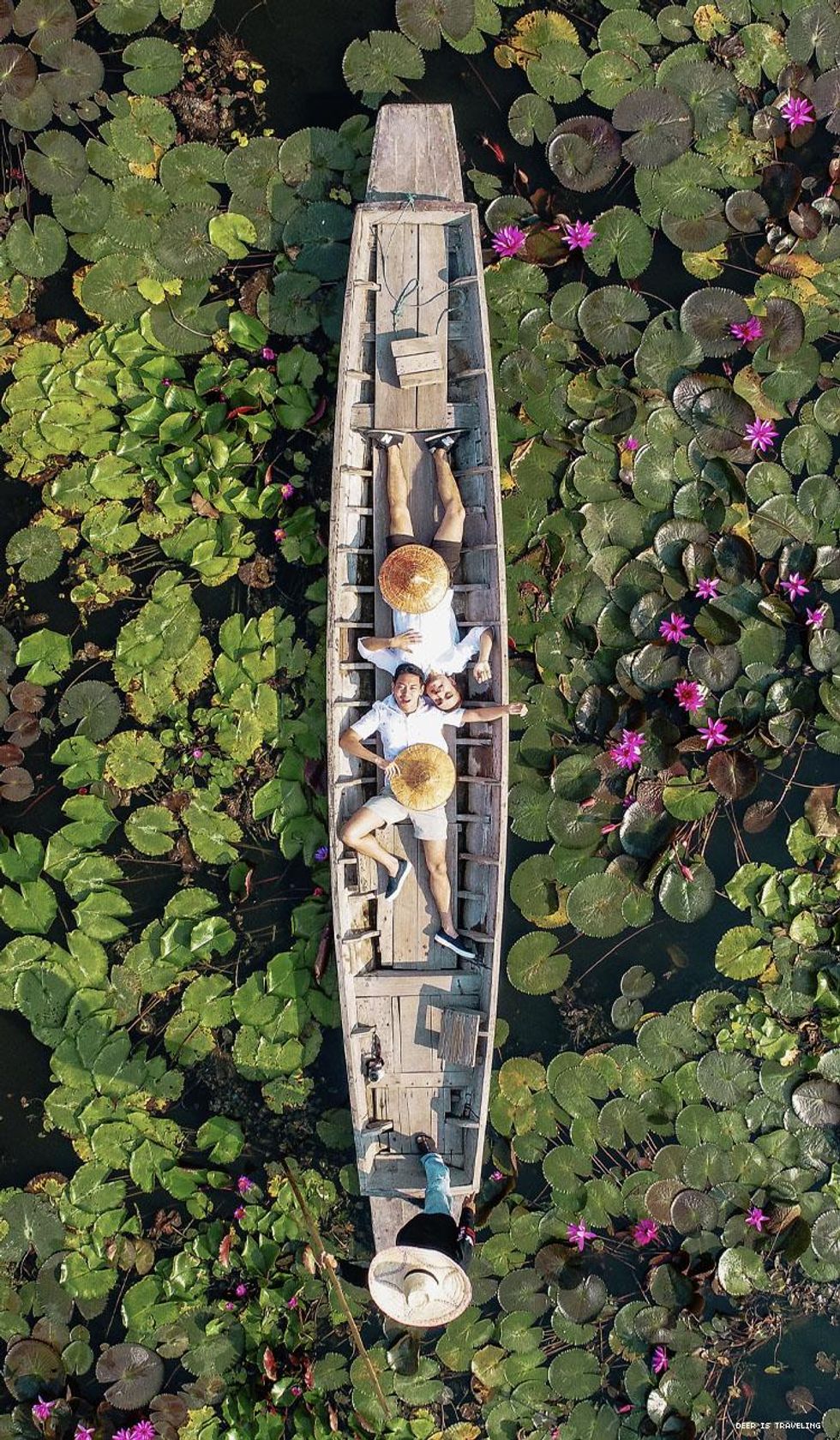 Red Lotus Floating Market in Thailand