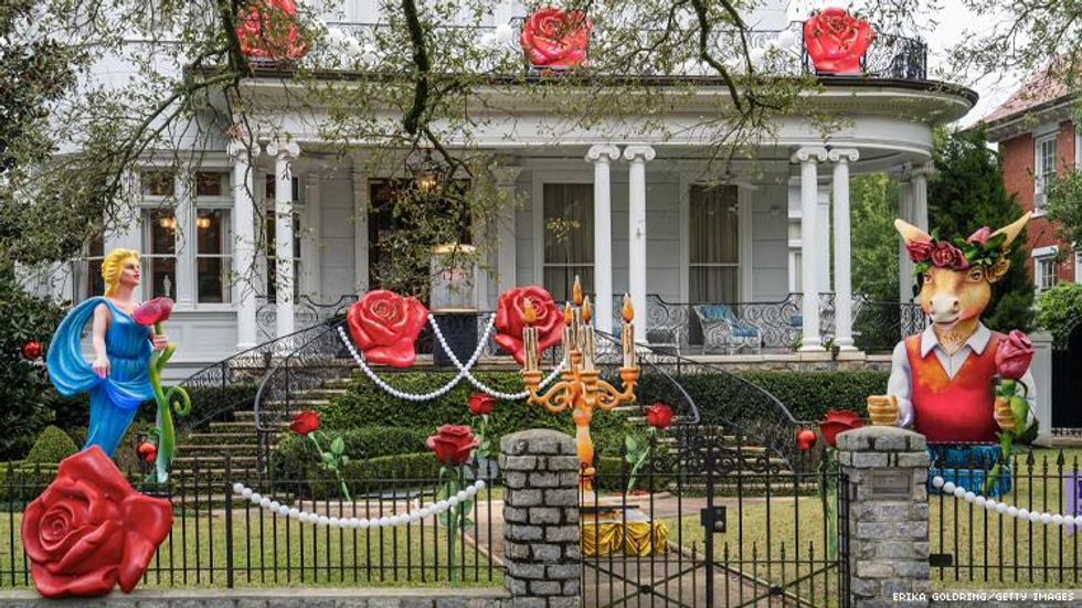 Red Roses Mardi Gras House