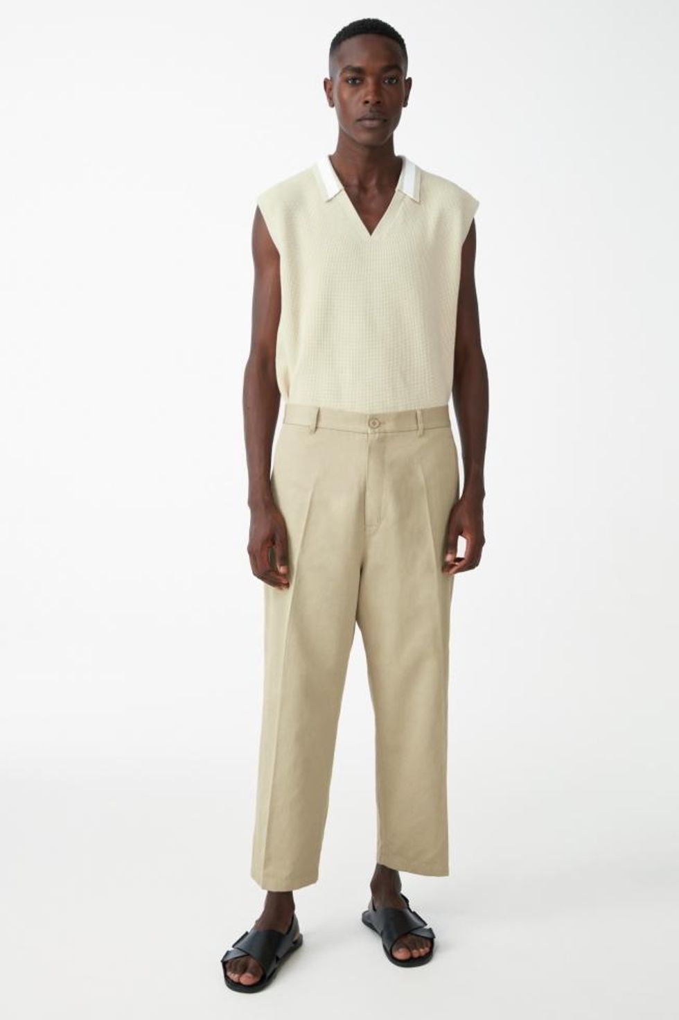 Relaxed Organic Cotton Linen Pants