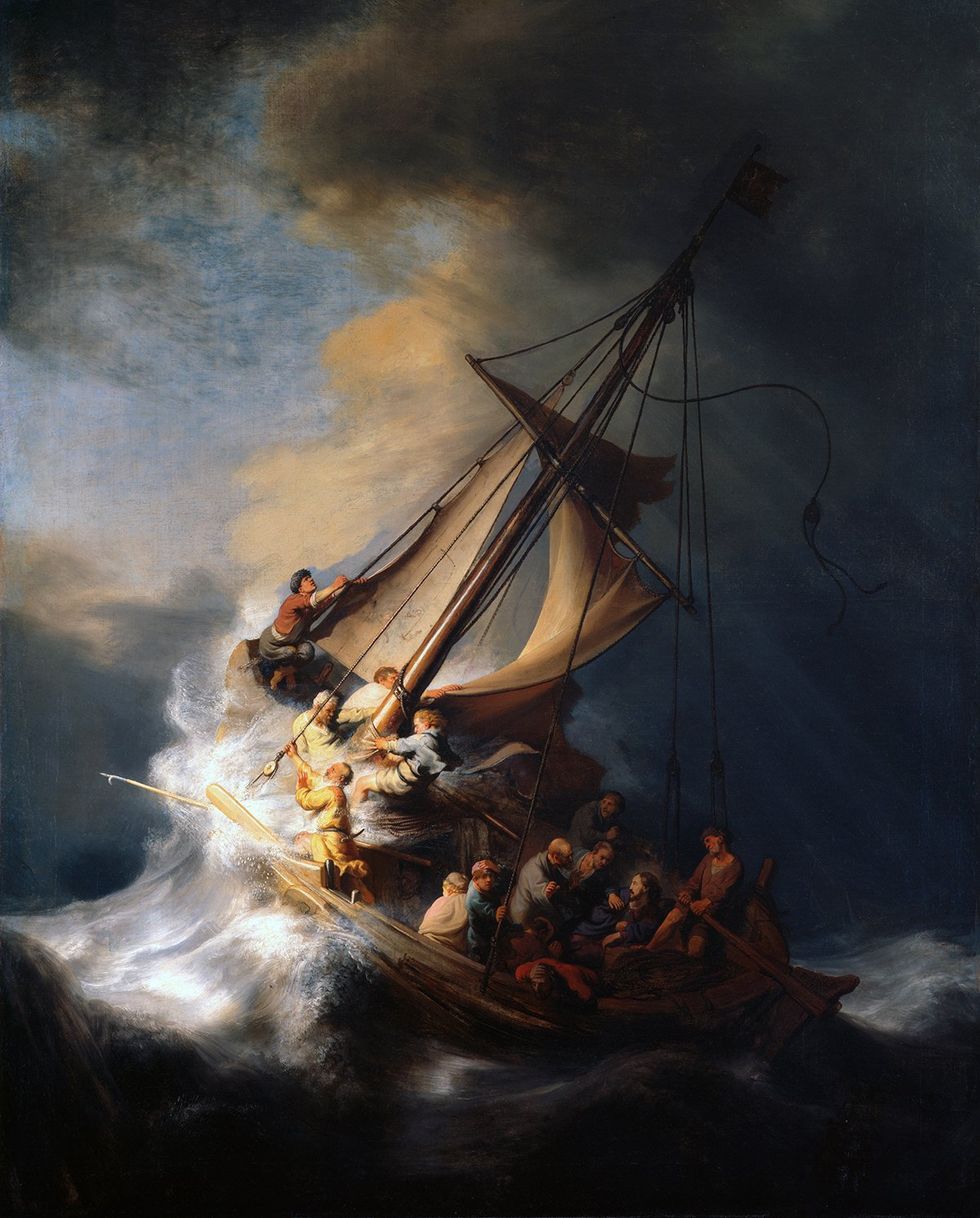 Rembrandt's Christ in the Storm on the Sea of Galilee, 1633