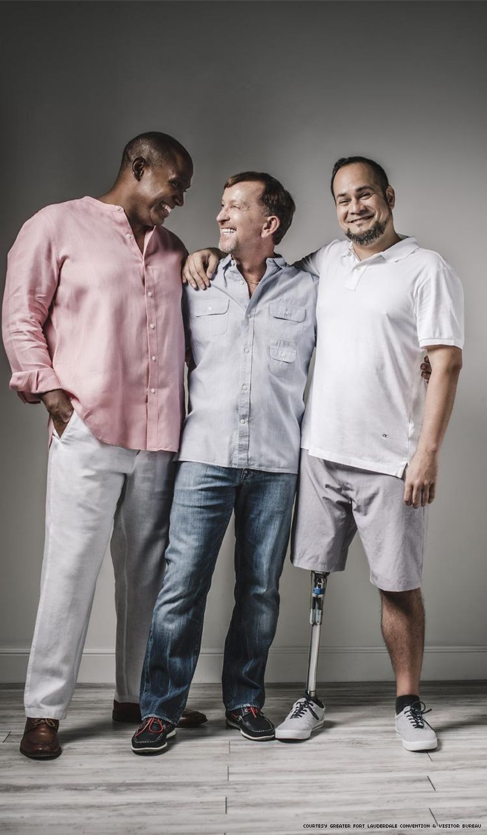 Richard Gray center in an ad by Greater Fort Lauderdale Convention & Visitors Bureau ad