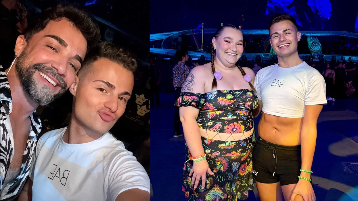 Ricky Cornish with friends at UNITY at Sphere in Las Vegas, Nevada.