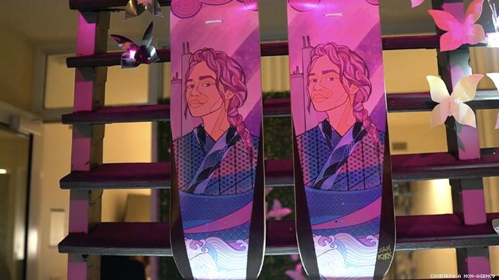 Sam Kirk snowboards at Miami Escape by A Non-Agency