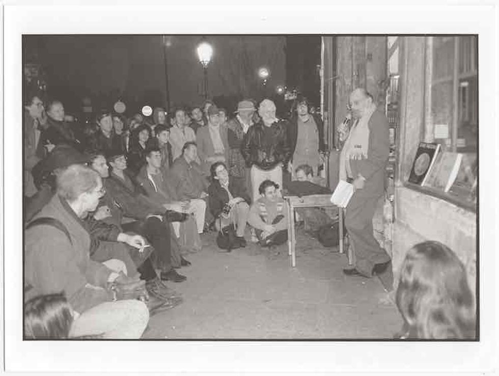 Sco Poet Allen Ginsberg Reading Photo Credit.michelle Campbell
