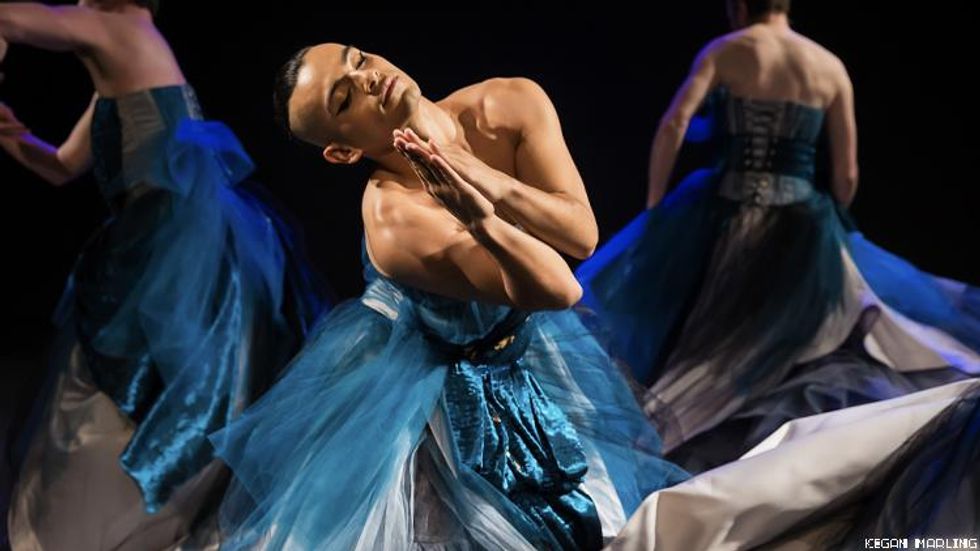 Sean Dorsey Dance's Hector Jaime performs in The Lost Art of Dreaming