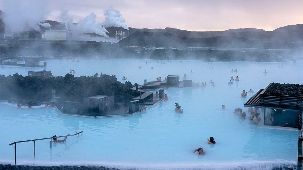 Seismic activity sparks evacuation of Iceland’s famed Blue Lagoon seen here – ​Experts warn an eruption of magma could take place within hours.