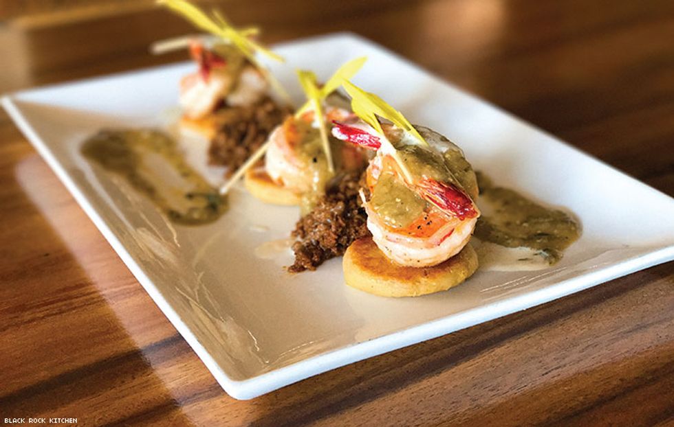 Shrimp With Corn Tamale