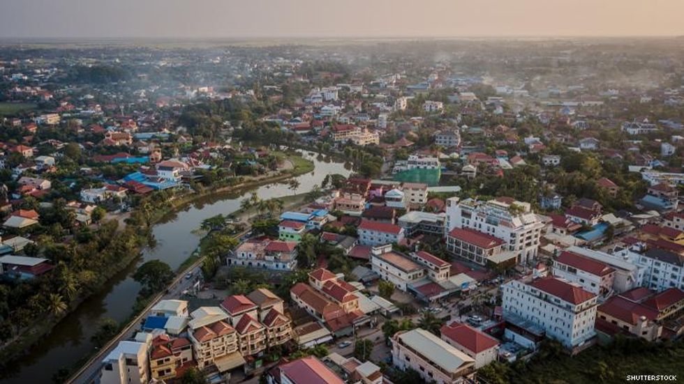 Siem Reap Cambodia from above