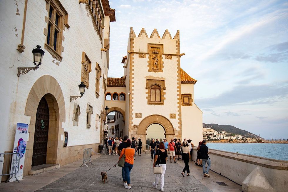 Sitges is situated on the Mediterranean coast, southwest of Barcelona
