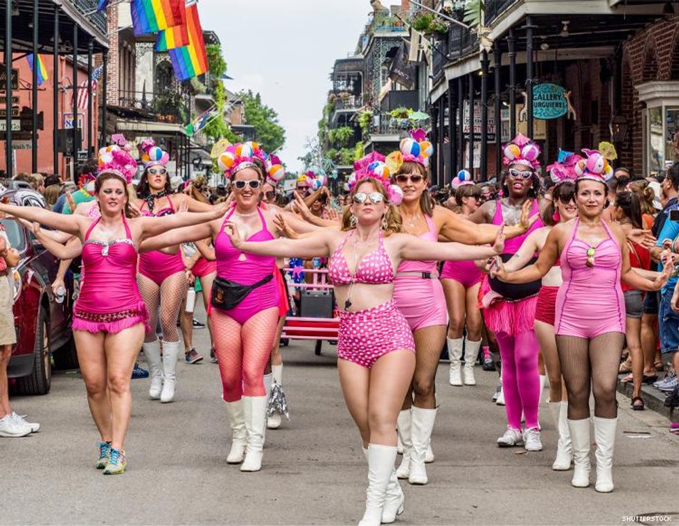 Southern Decadence 2014 women in pink