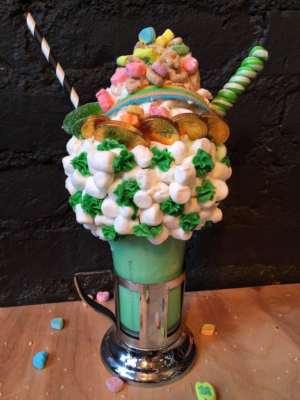 St Patrick's Day Milkshake from Black Tap NYC